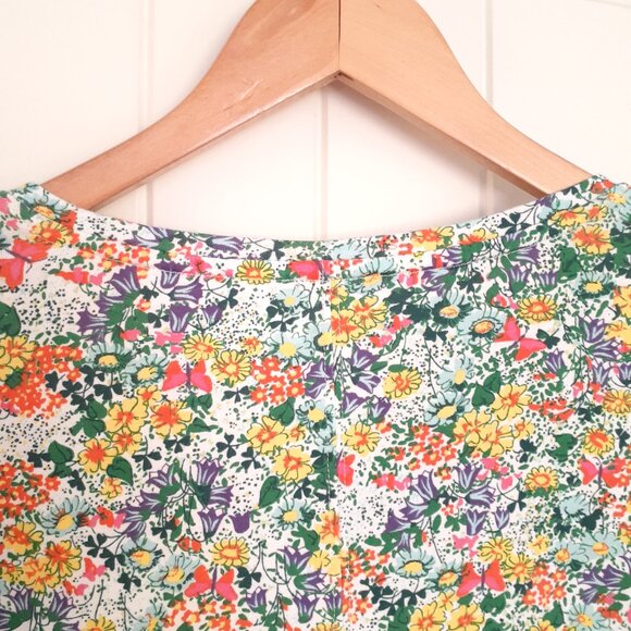 Duluth Trading Lightweight Longtail T Scoopneck Ditsy Garden Floral Size XL - Picture 5 of 11